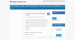 Desktop Screenshot of biology-today.com