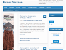 Tablet Screenshot of biology-today.com